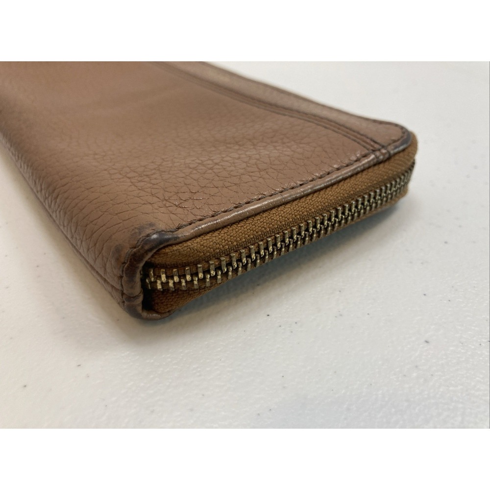 FOSSIL Tara Zip around Tassel Clutch Brown Leather‎ Wallet - Picture 6 of 13